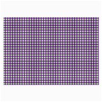 Mardi Gras Purple Plaid Large Glasses Cloth (2-Side) Back