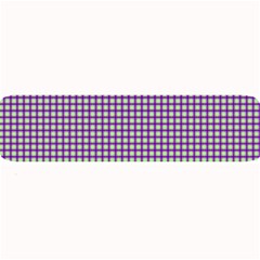 Mardi Gras Purple Plaid Large Bar Mats by PhotoNOLA