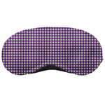 Mardi Gras Purple Plaid Sleeping Masks Front