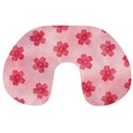 Watercolor Flower Patterns Travel Neck Pillows Front