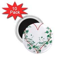 Heart Ranke Nature Romance Plant 1 75  Magnets (10 Pack)  by Simbadda