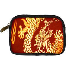 Fabric Pattern Dragon Embroidery Texture Digital Camera Cases by Simbadda