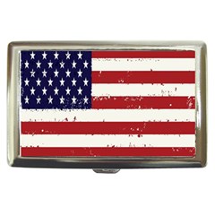 Flag United States United States Of America Stripes Red White Cigarette Money Cases by Simbadda