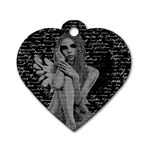 Angel Dog Tag Heart (One Side) Front