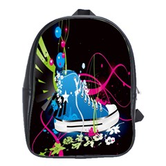 Sneakers Shoes Patterns Bright School Bags(large)  by Simbadda