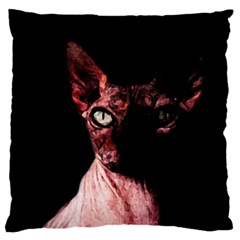 Sphynx Cat Large Cushion Case (one Side) by Valentinaart