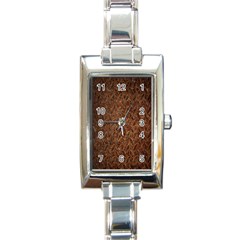 Texture Background Rust Surface Shape Rectangle Italian Charm Watch by Simbadda