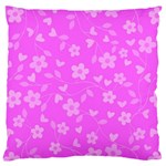 Floral pattern Large Flano Cushion Case (Two Sides) Front