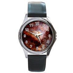 Carina Nebula Round Metal Watch by SpaceShop