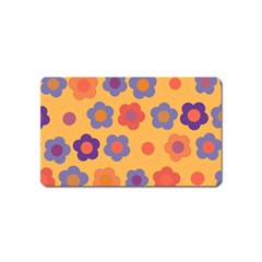 Floral Pattern Magnet (name Card) by Valentinaart