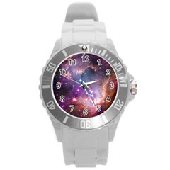 Small Magellanic Cloud Round Plastic Sport Watch (l) by SpaceShop