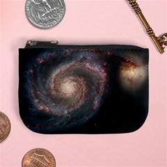 Whirlpool Galaxy And Companion Mini Coin Purses by SpaceShop