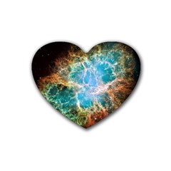 Crab Nebula Heart Coaster (4 Pack)  by SpaceShop