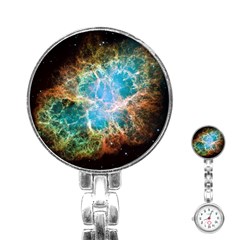 Crab Nebula Stainless Steel Nurses Watch by SpaceShop