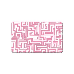 Pink Pattern Magnet (name Card) by Valentinaart