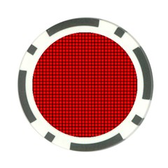 Red And Black Poker Chip Card Guard by PhotoNOLA