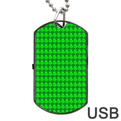 St  Patricks Day Green Dog Tag Usb Flash (one Side) by PhotoNOLA