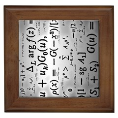 Science Formulas Framed Tiles by Simbadda