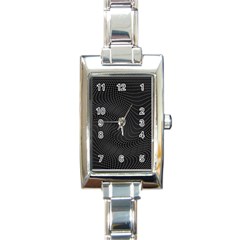 Distorted Net Pattern Rectangle Italian Charm Watch by Simbadda