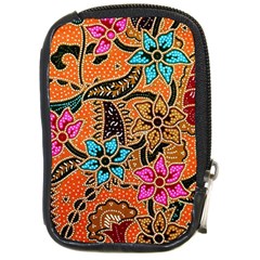 Colorful The Beautiful Of Art Indonesian Batik Pattern Compact Camera Cases by Simbadda