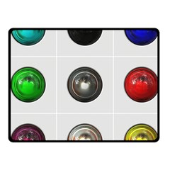 9 Power Buttons Fleece Blanket (small) by Simbadda