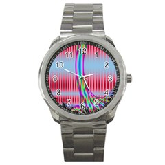 Fractal Tree Sport Metal Watch by Simbadda