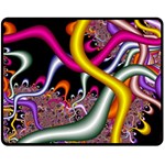 Fractal Roots Double Sided Fleece Blanket (Medium)  58.8 x47.4  Blanket Front