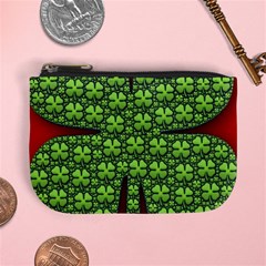 Shamrock Irish Ireland Clover Day Mini Coin Purses by Simbadda