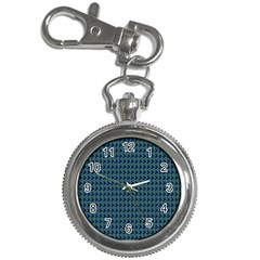 Clovers On Dark Blue Key Chain Watches by PhotoNOLA