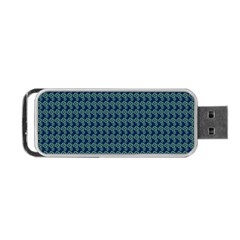 Clovers On Dark Blue Portable Usb Flash (one Side) by PhotoNOLA