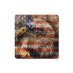 Vintage Eagle  Square Magnet by Valentinaart