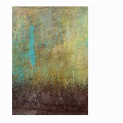 Aqua Textured Abstract Large Garden Flag (two Sides) by digitaldivadesigns