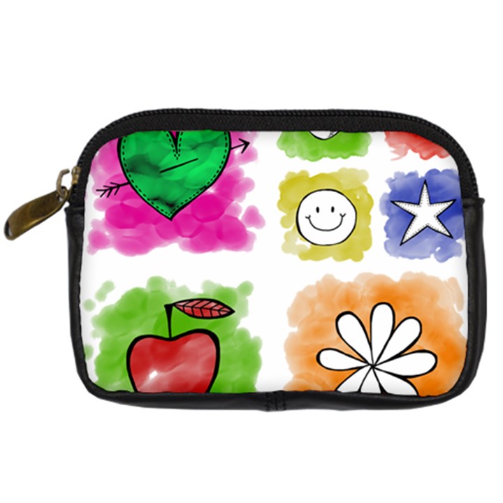 A Set Of Watercolour Icons Digital Camera Cases