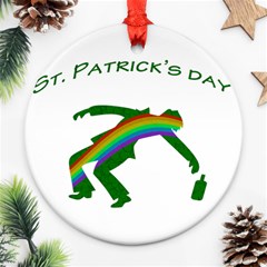 St  Patricks Round Ornament (two Sides) by Valentinaart