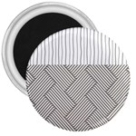 Lines and stripes patterns 3  Magnets Front