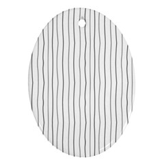 Hand Drawn Lines Pattern Ornament (oval) by TastefulDesigns