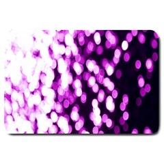 Bokeh Background In Purple Color Large Doormat  by Amaryn4rt