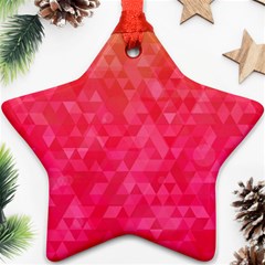 Abstract Red Octagon Polygonal Texture Ornament (star) by TastefulDesigns