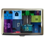 Door Number Pattern Cigarette Money Cases Front