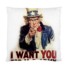 Uncle Sam Standard Cushion Case (one Side) by Valentinaart