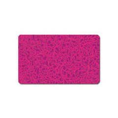 Pink Pattern Magnet (name Card) by Valentinaart