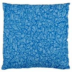 Blue Pattern Large Flano Cushion Case (two Sides) by Valentinaart