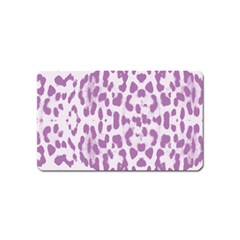 Purple Leopard Pattern Magnet (name Card) by Valentinaart