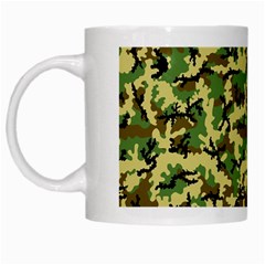 Camo Woodland White Mugs by sifis