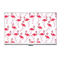 Flamingo Pattern Business Card Holders by Valentinaart