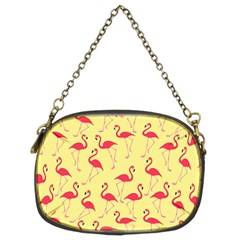 Flamingo Pattern Chain Purses (two Sides)  by Valentinaart