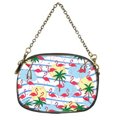 Flamingo Pattern Chain Purses (two Sides)  by Valentinaart