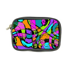 Abstract Art Squiggly Loops Multicolored Coin Purse by EDDArt