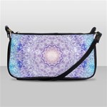 India Mehndi Style Mandala   Cyan Lilac Shoulder Clutch Bags Front