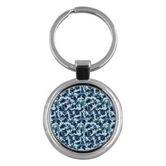 Navy Camouflage Key Chains (round)  by sifis